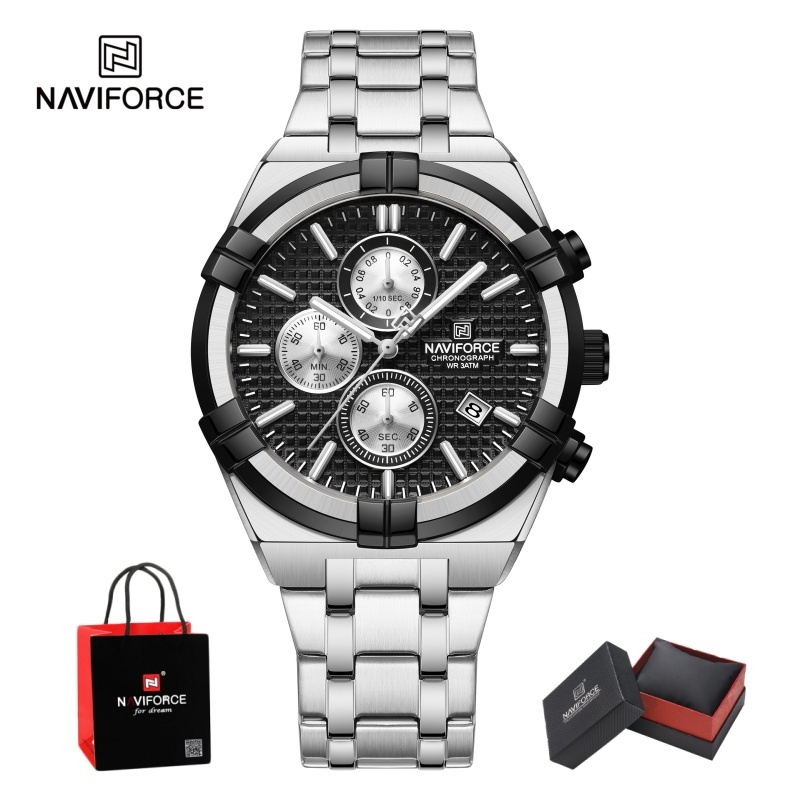 Jewelry For Watches - NAVIFORCE – мужские кварцевые часы-хронограф, водонепроницаемые,