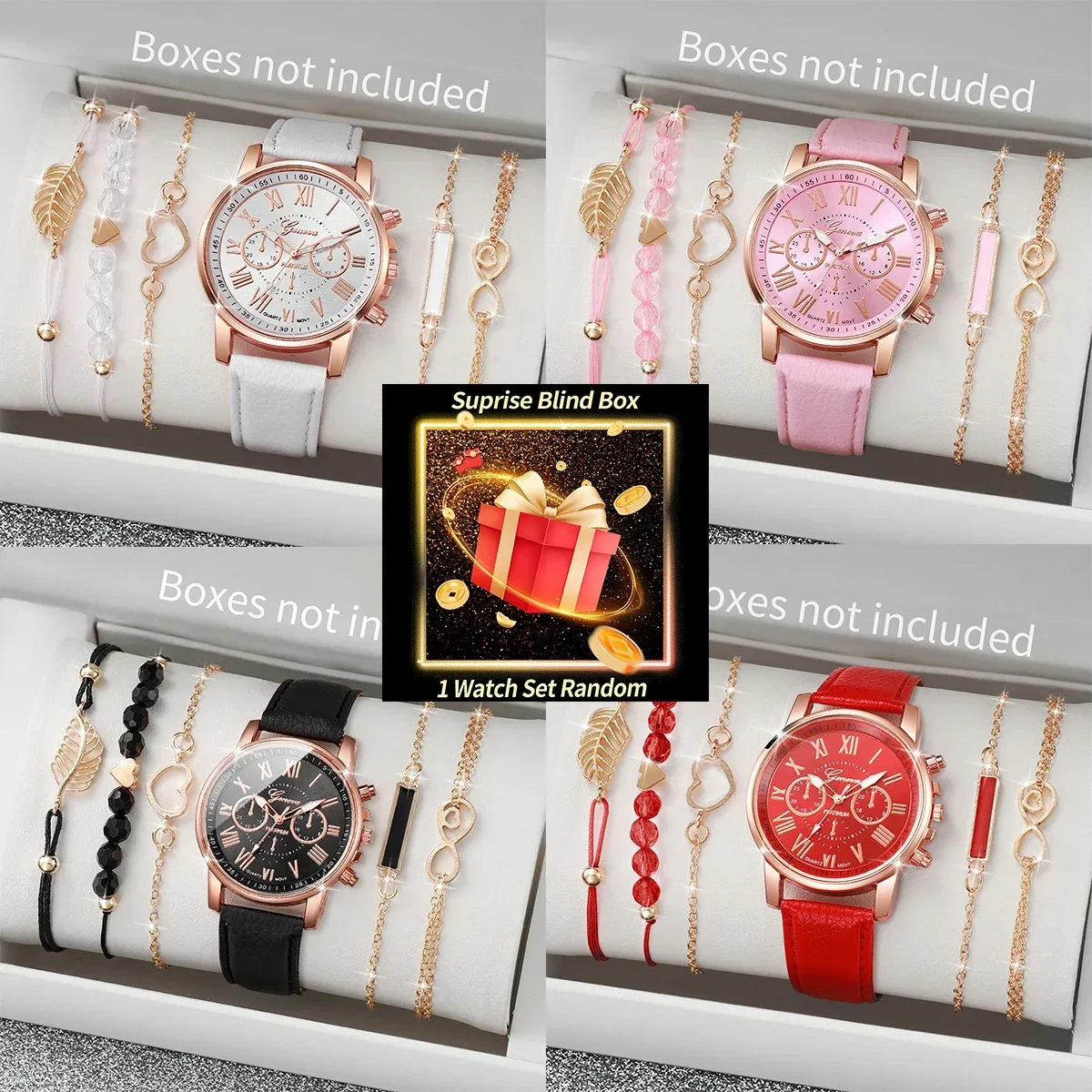 Jewelry For Watches - Набор женских часов в коробке-сюрпризе: случайные