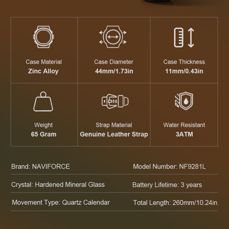 NAVIFORCE – стильные кварцевые – обзор и цена Watch Display Box