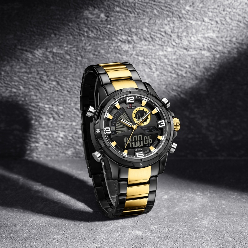 Мужские часы NAVIFORCE с двойн – обзор и цена Watch Display Box